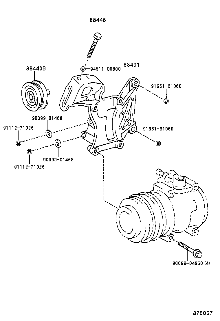 88412-1A080 ROTOR SUB-ASSY, MAGNET CLUTCH product image