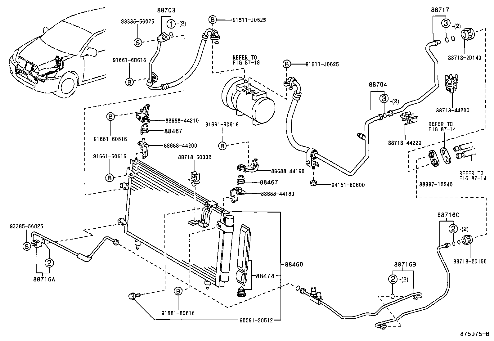 88460-44520 CONDENSER ASSY, COOLER product image