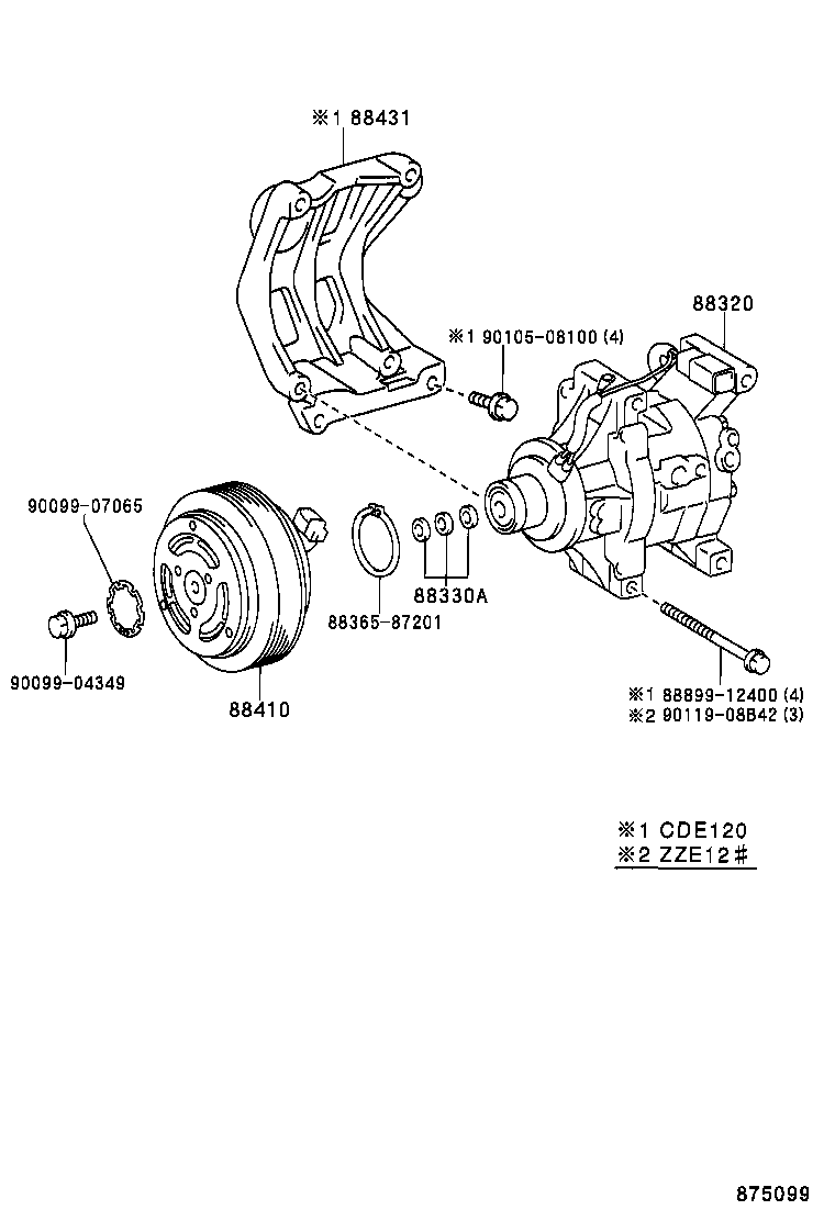 88320-1A570 COMPRESSOR ASSY, COOLER product image