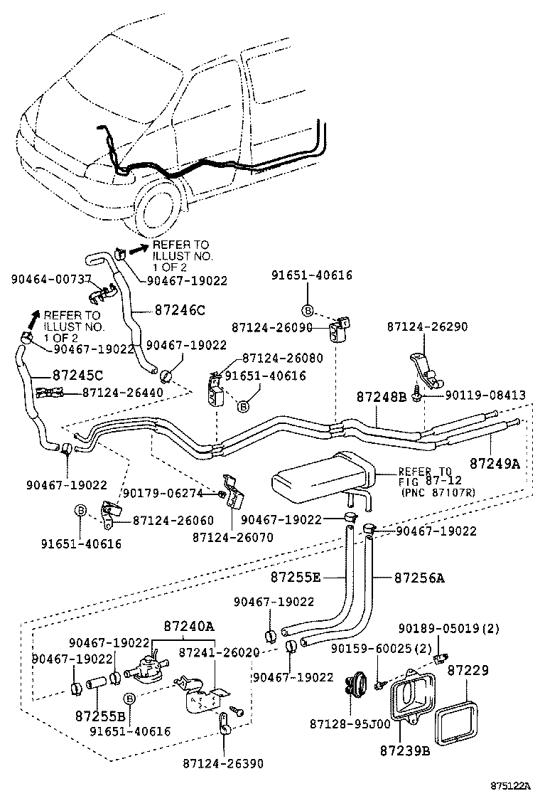 87245-26740 HOSE, HEATER WATER, OUTLET A product image