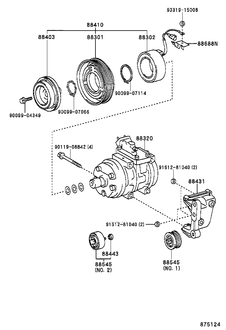 88320-25110 COMPRESSOR ASSY, COOLER product image