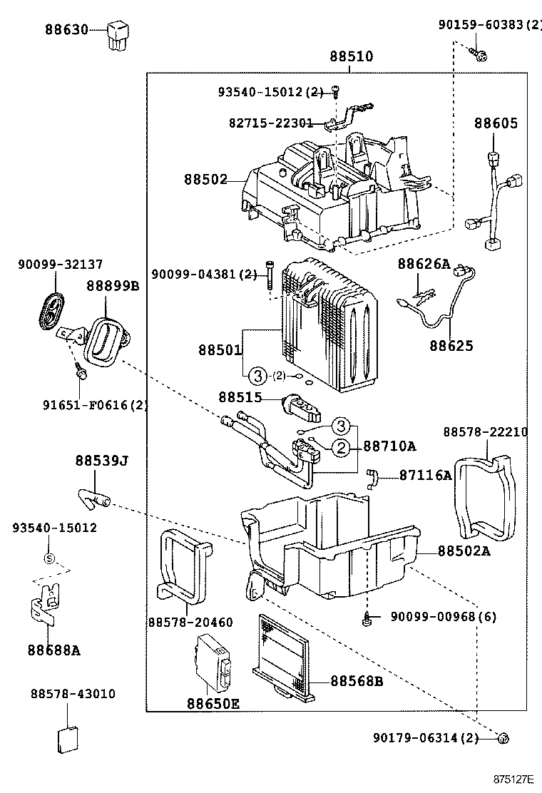 88515-43030 VALVE, COOLER EXPANSION product image