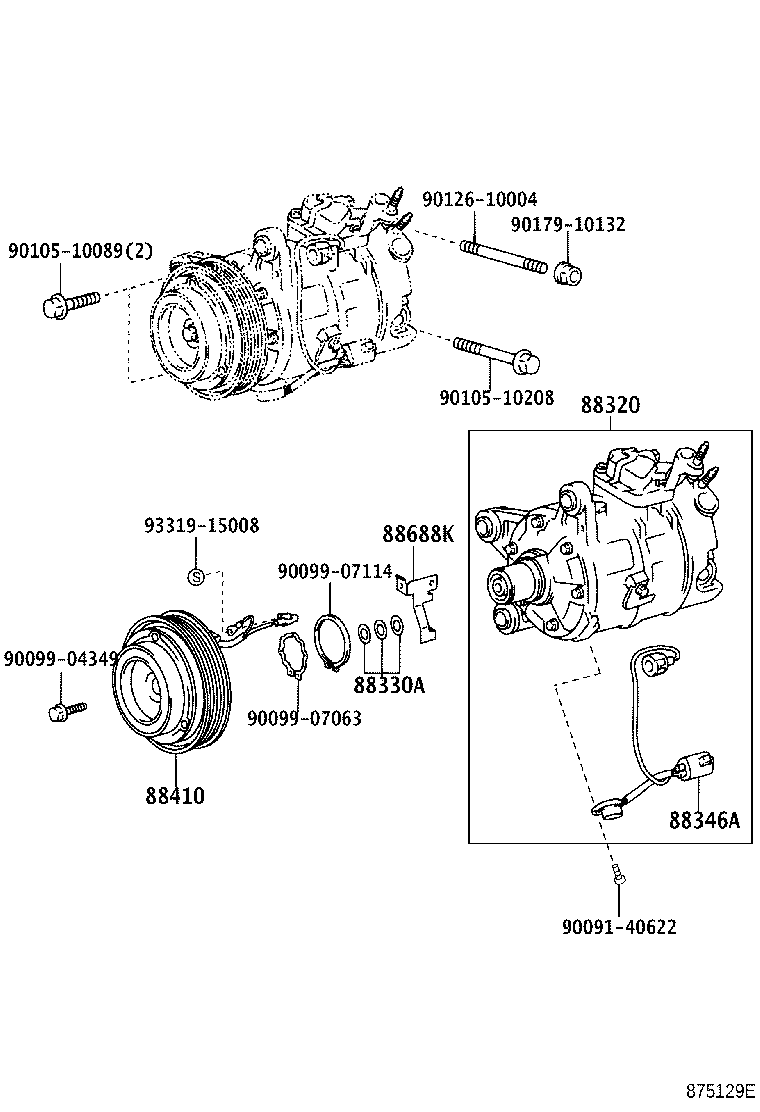 88320-30720 COMPRESSOR ASSY, COOLER product image