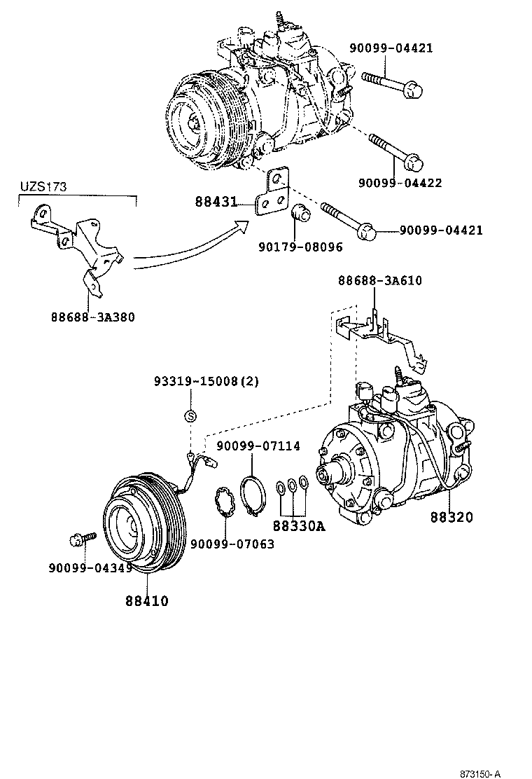 88320-30720 COMPRESSOR ASSY, COOLER product image