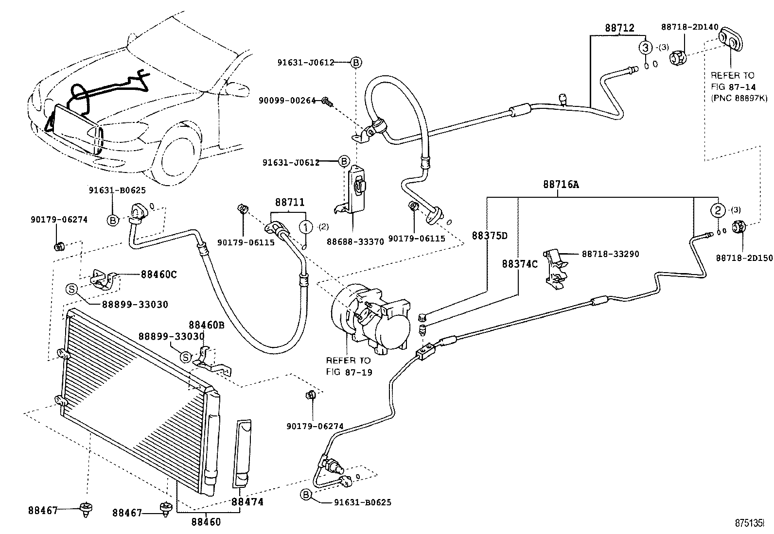 88461-06070 CORE, COOLER CONDENSER product image