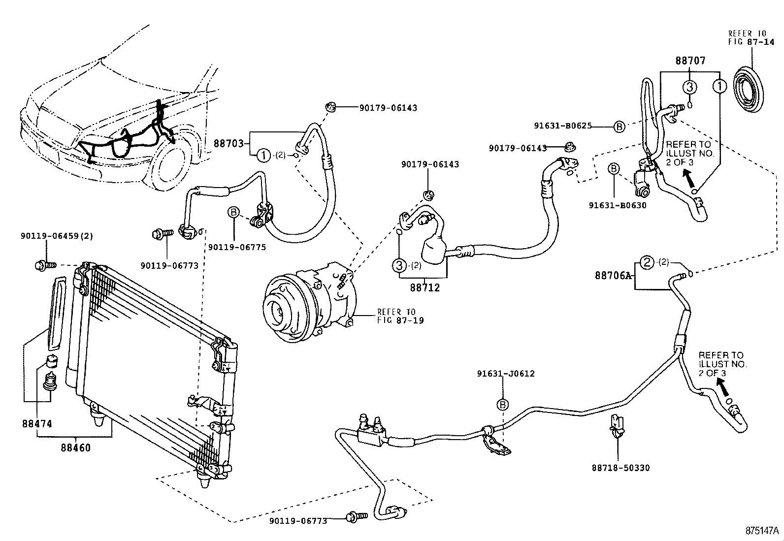 88460-30830 CONDENSER ASSY, COOLER product image