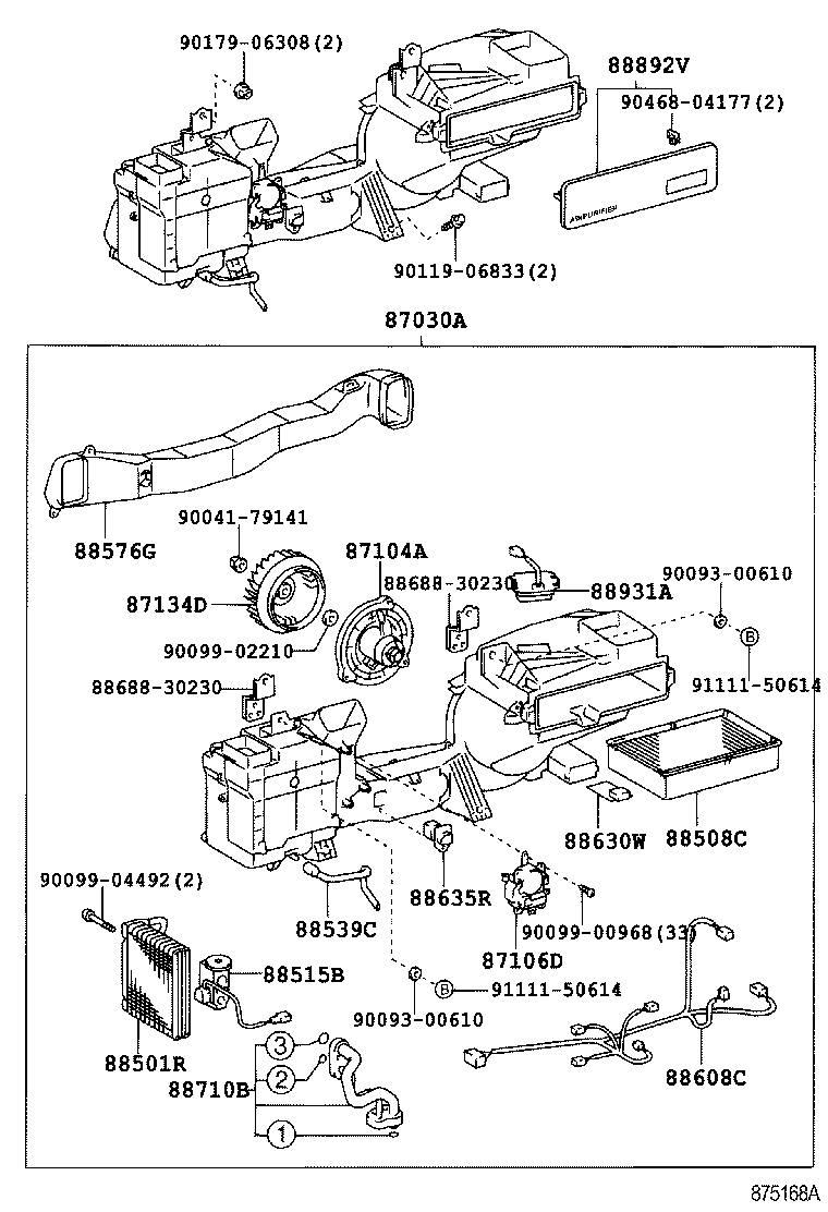 88515-30730 VALVE, REAR COOLING UNIT EXPANSION product image