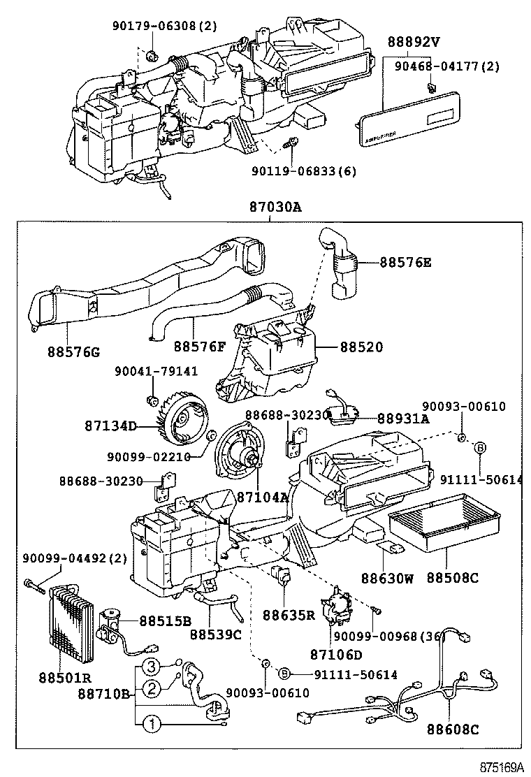 88515-30730 VALVE, REAR COOLING UNIT EXPANSION product image