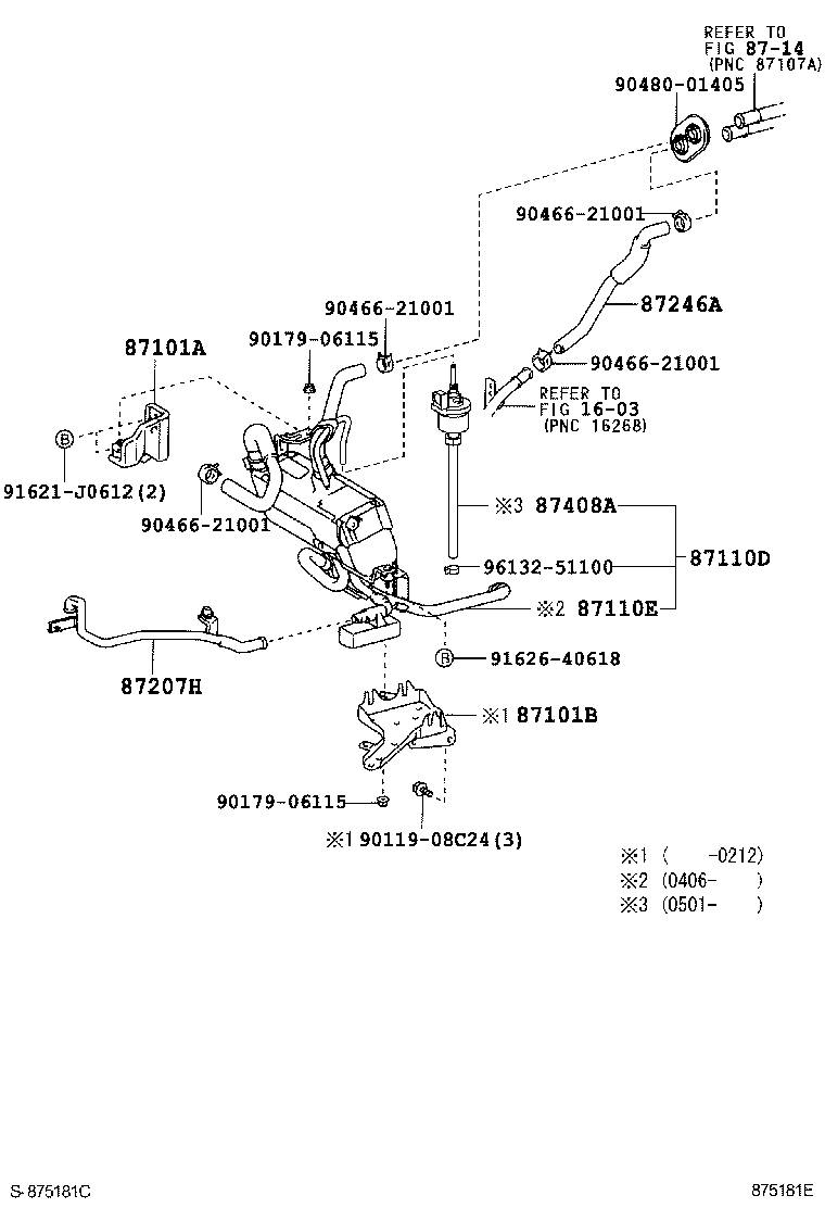 87209-52021 HOSE, HEATER WATER, OUTLET A product image