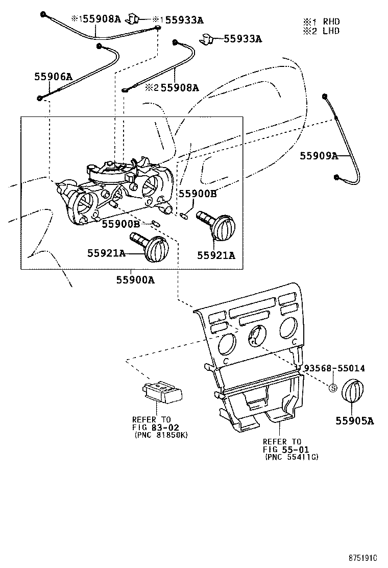 55844-12470 DUCT, HEATER TO REGISTER, NO.2 product image