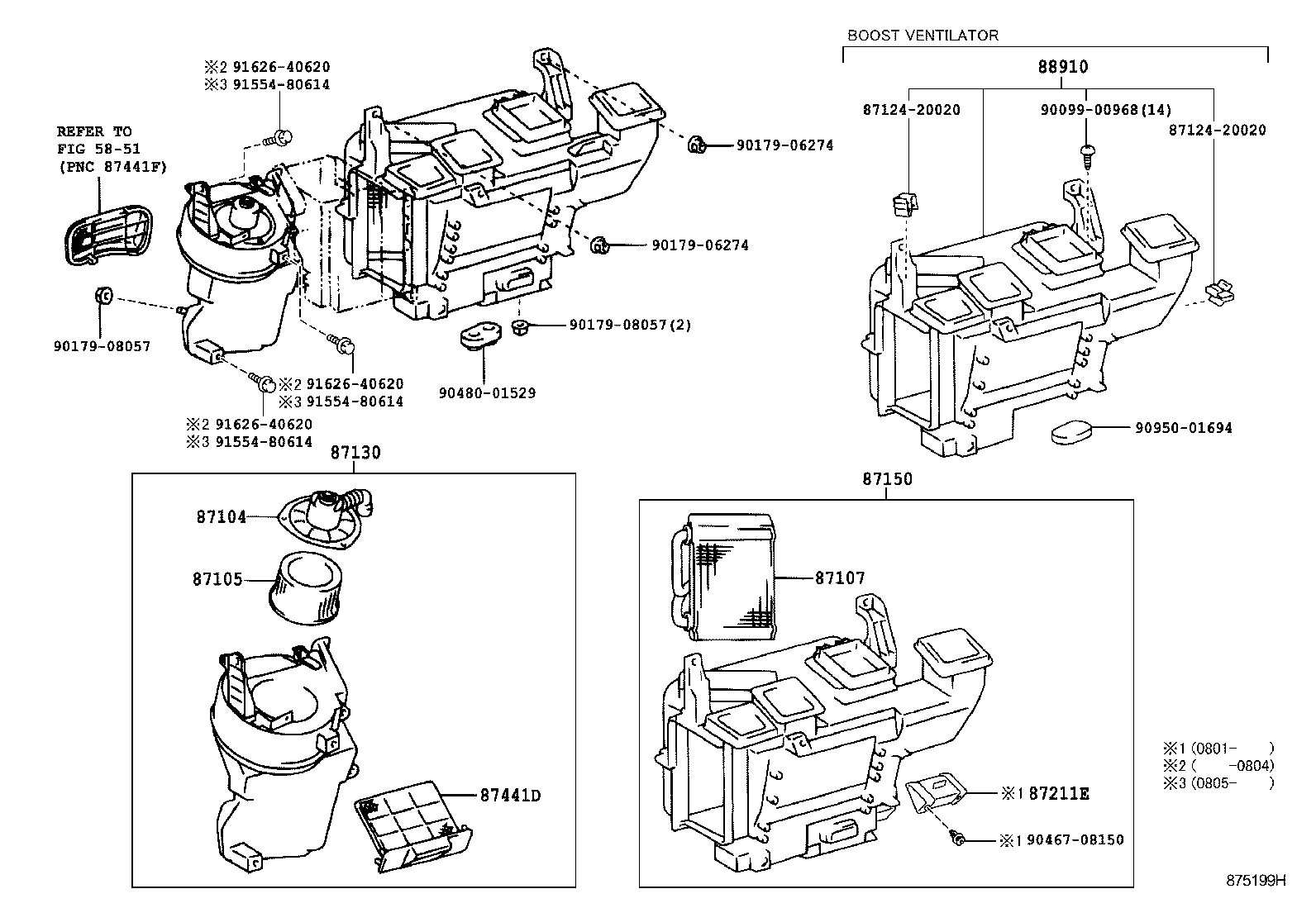 87130-37101 BLOWER ASSY, HEATER, FRONT product image