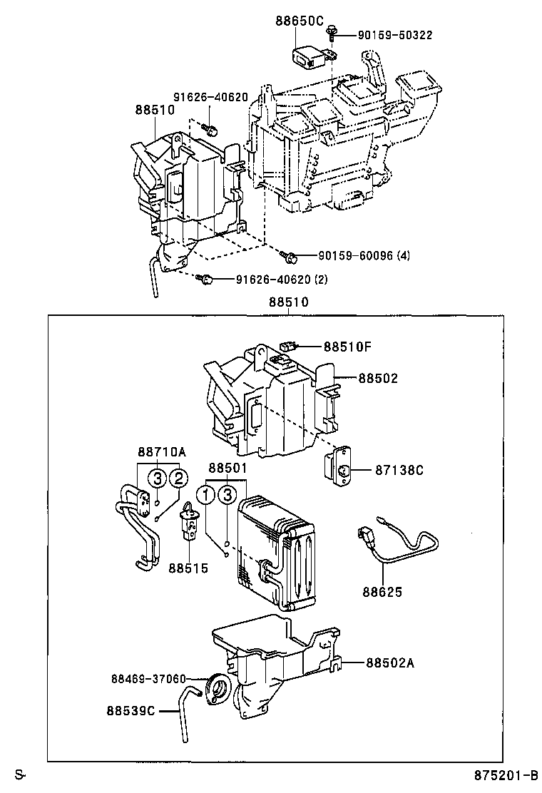 88510-37250 UNIT ASSY, COOLER product image