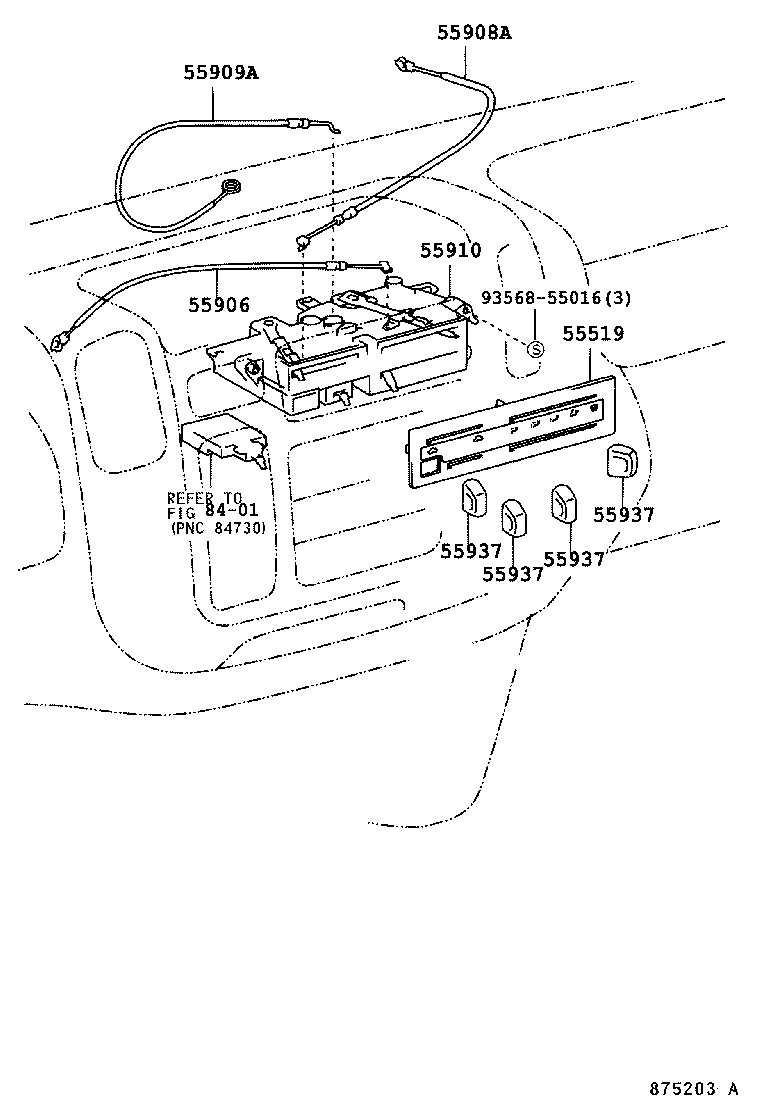 55835-37090 DUCT, HEATER TO REGISTER, CENTER product image