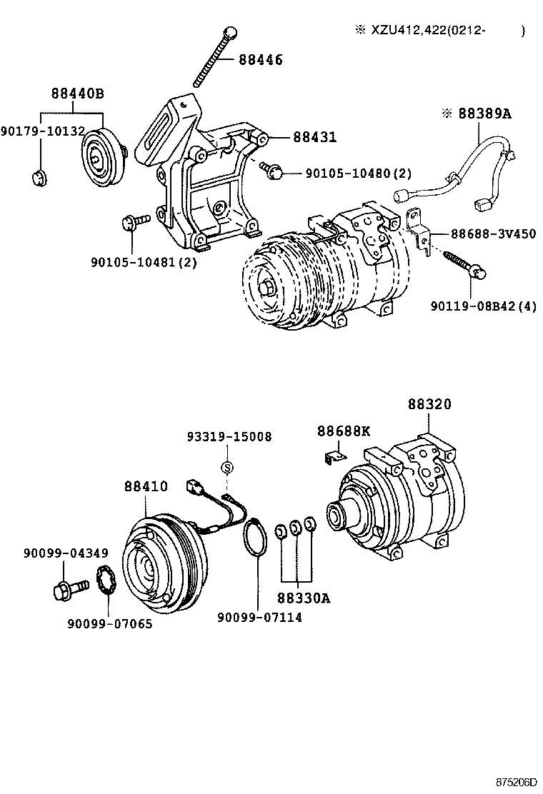 88320-37110 COMPRESSOR ASSY, COOLER product image