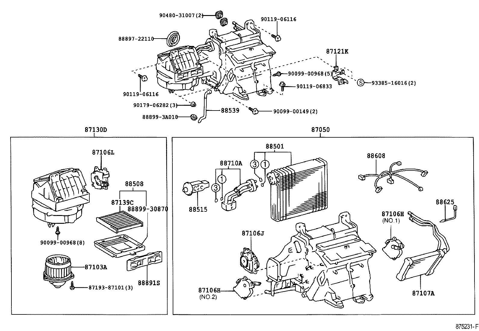88515-30730 VALVE, REAR COOLING UNIT EXPANSION product image