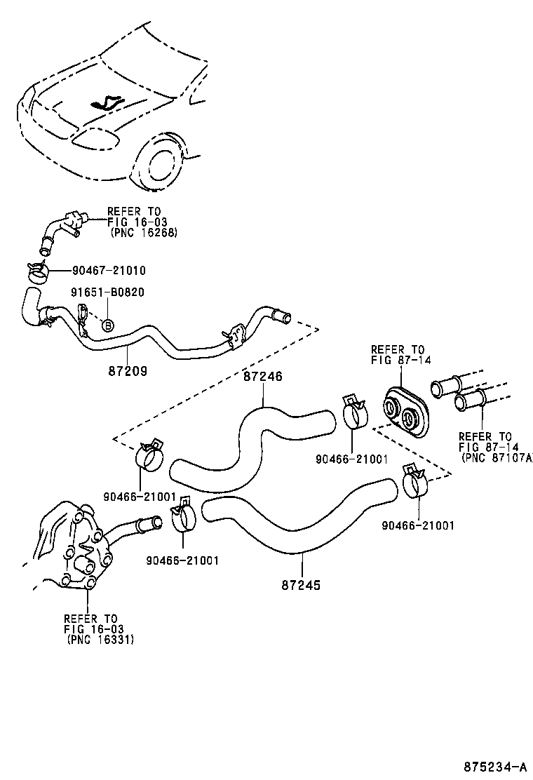 87245-1E152 HOSE, HEATER WATER, INLET product image