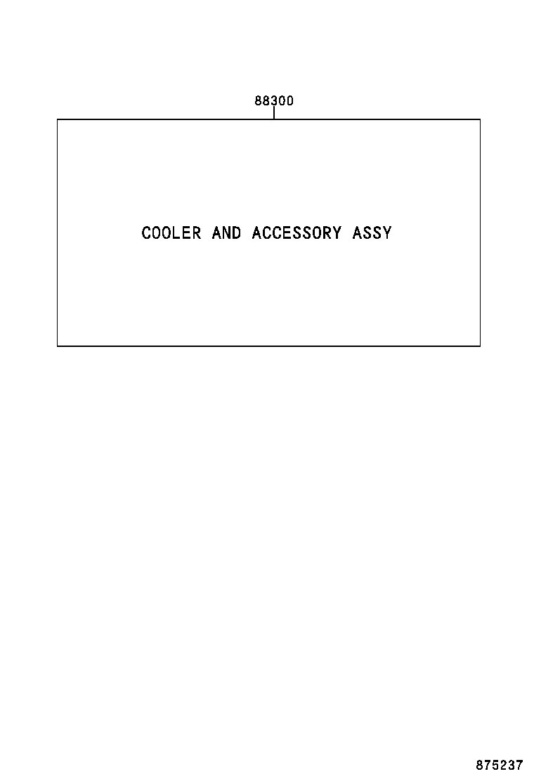 88300-02291 COOLER & ACCESSORY ASSY product image