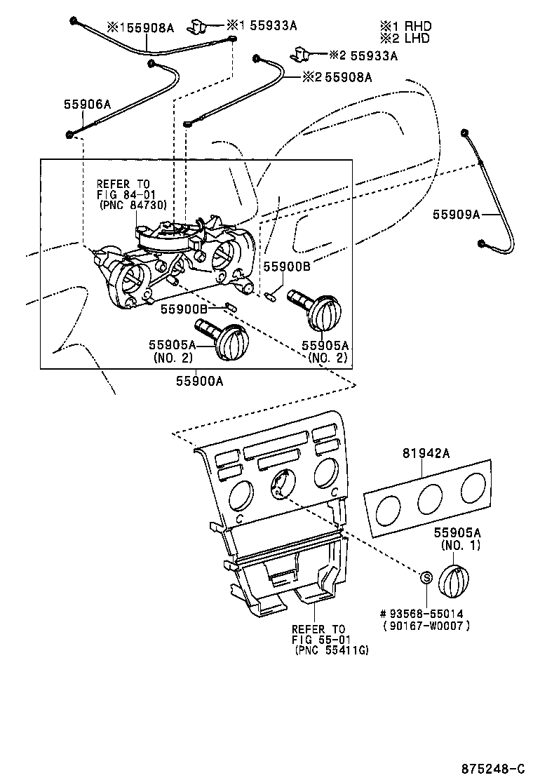 55844-02130 DUCT, HEATER TO REGISTER, NO.2 product image