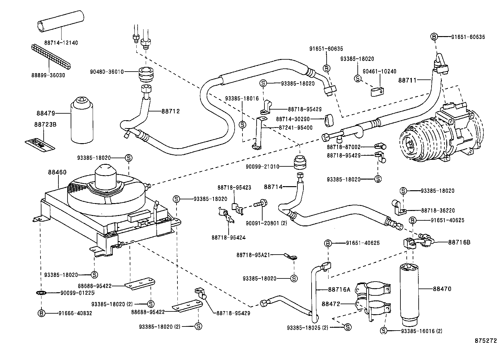 88460-36060 CONDENSER ASSY, COOLER product image