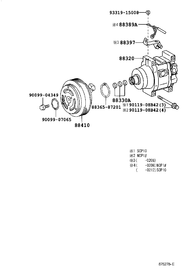 88605-52250 WIRE, COMPRESSOR product image