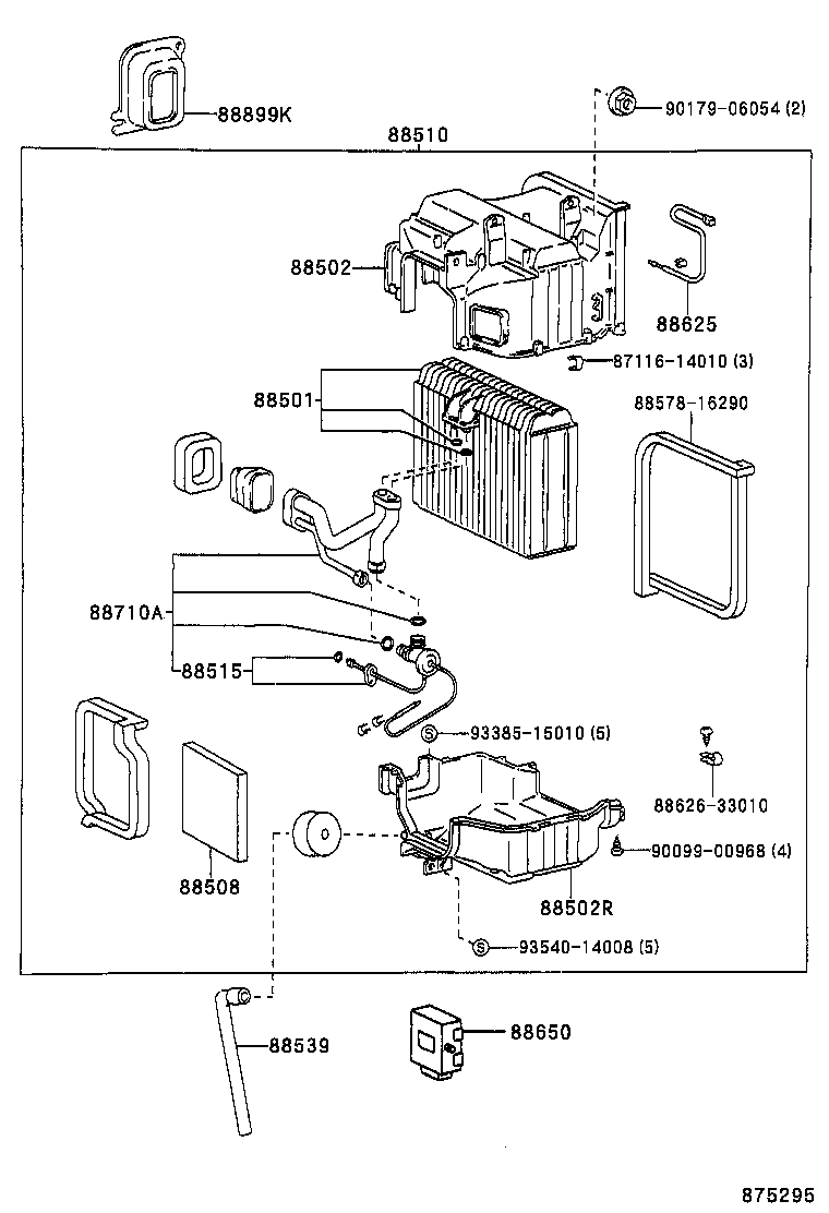 88515-30670 VALVE, COOLER EXPANSION product image