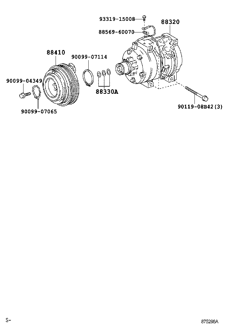 88410-02110 CLUTCH ASSY, MAGNET product image