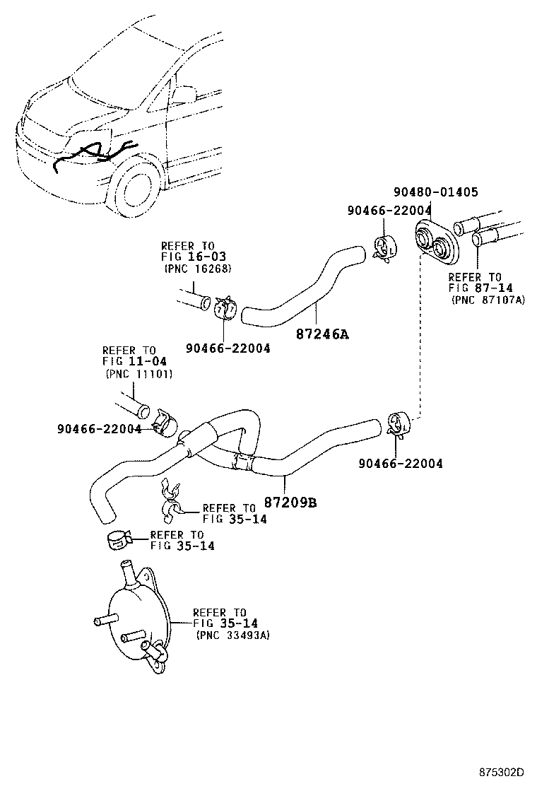 87245-2J720 HOSE, HEATER WATER, OUTLET A product image
