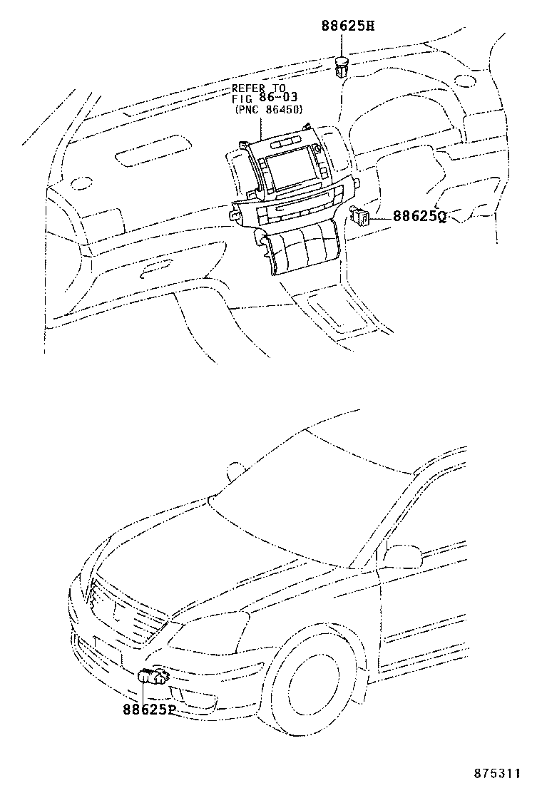 55972-20120 DUCT, SIDE DEFROSTER NOZZLE, NO.2 product image