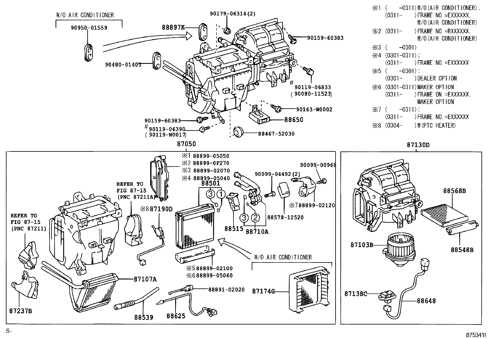 87050-02440 RADIATOR ASSY, AIR CONDITIONER product image