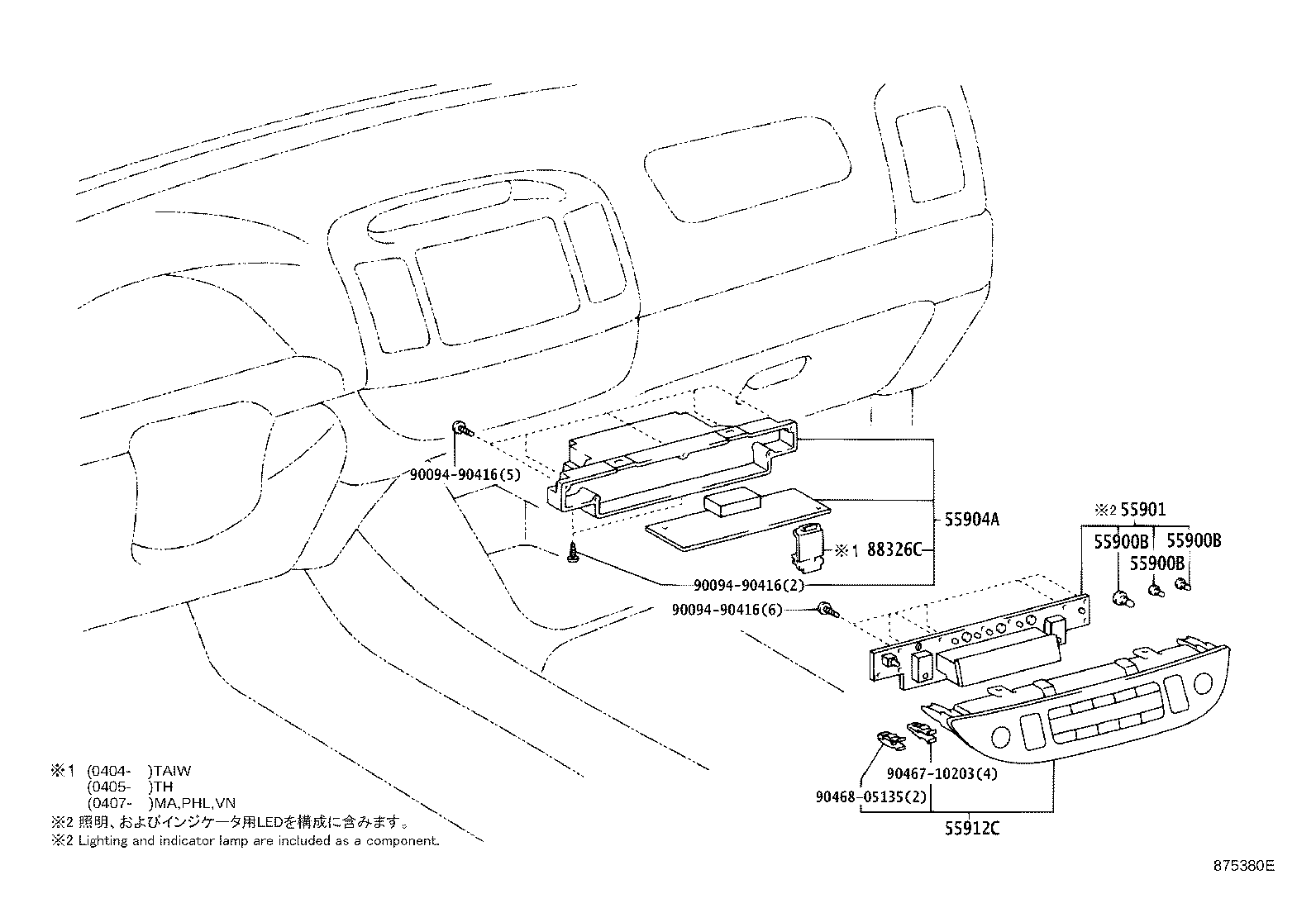 55844-06040 DUCT, HEATER TO REGISTER, NO.2 product image