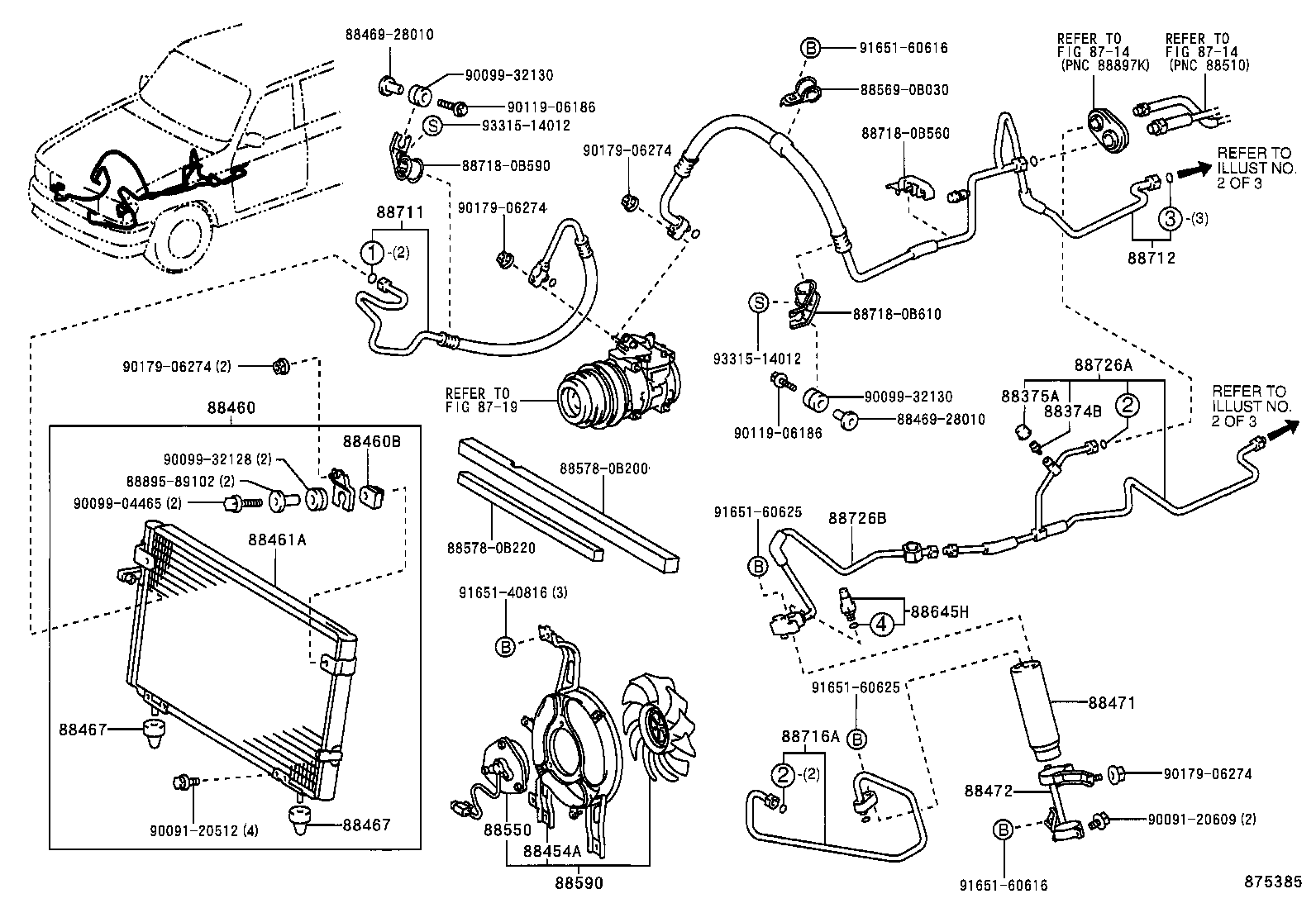88461-0B050 CORE, COOLER CONDENSER product image