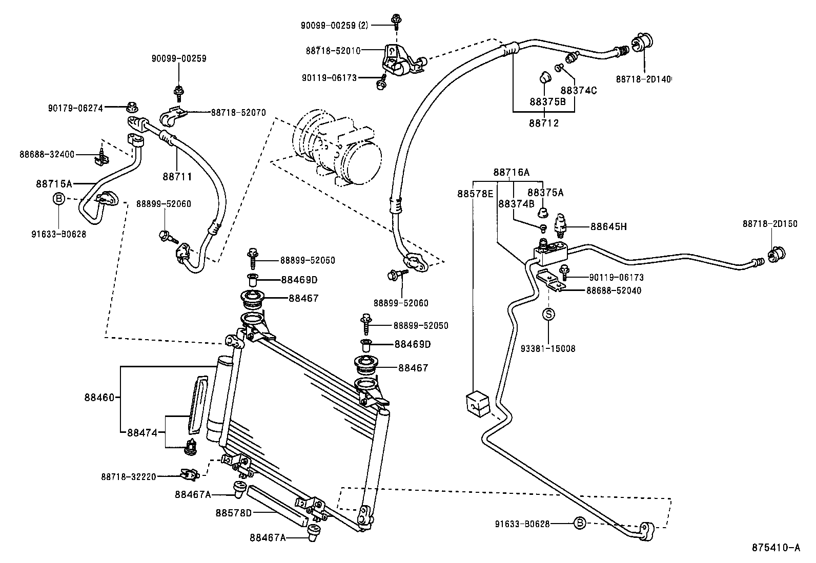 88460-52030 CONDENSER ASSY, COOLER product image