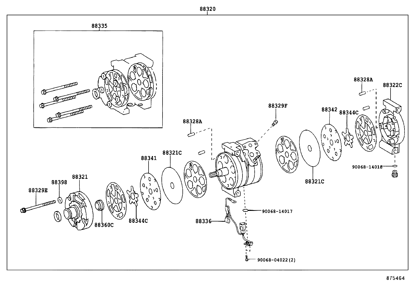 90068-08002 PIN, COMPRESSOR product image