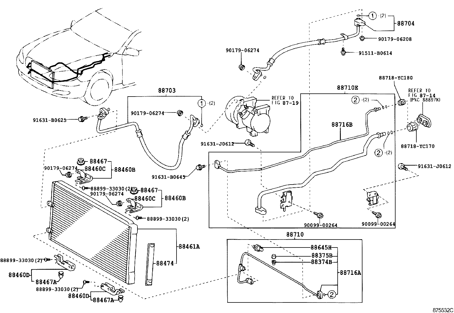 88704-YC080 HOSE SUB-ASSY, SUCTION product image