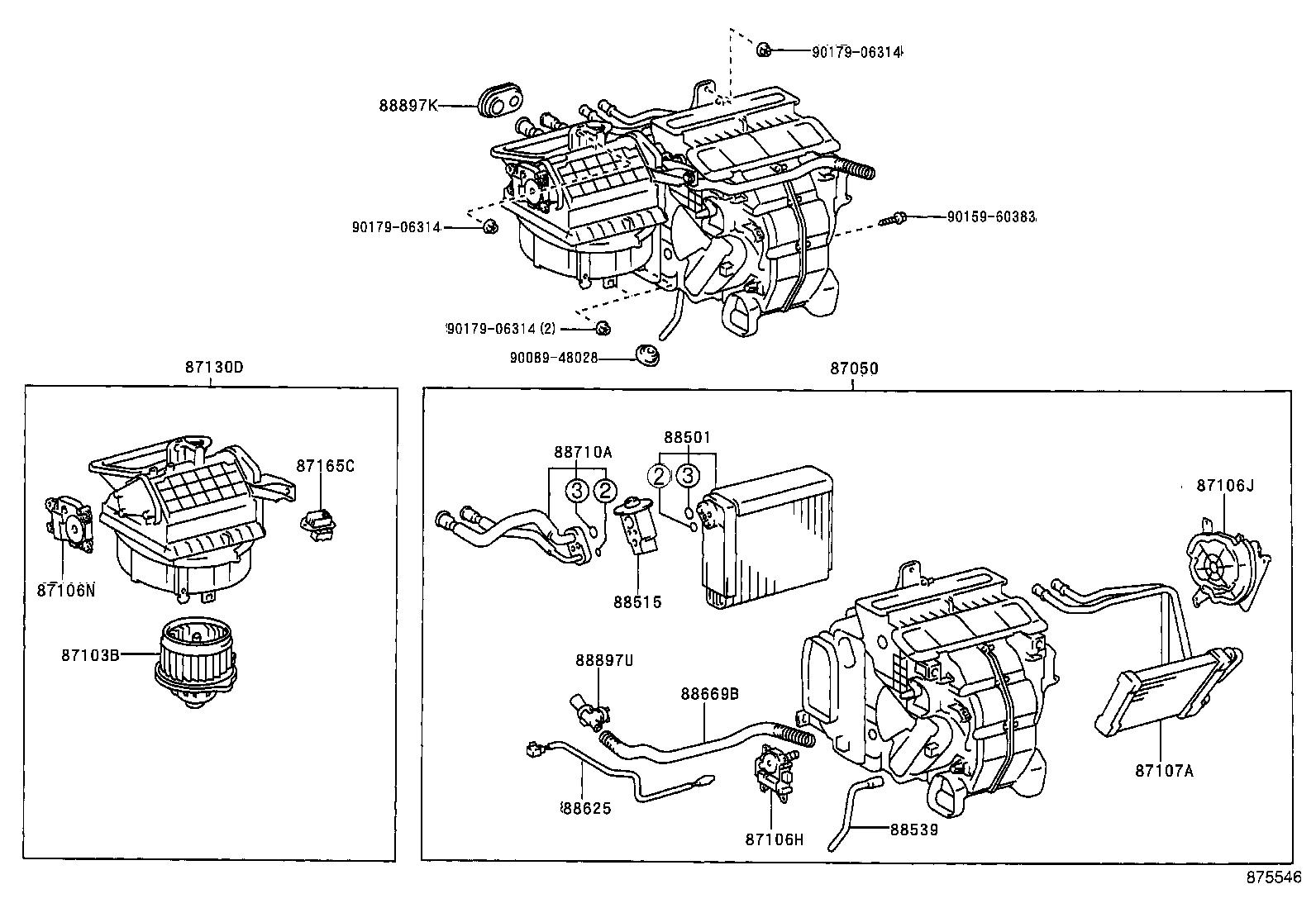 87103-YC050 MOTOR SUB-ASSY, BLOWER W/FAN product image