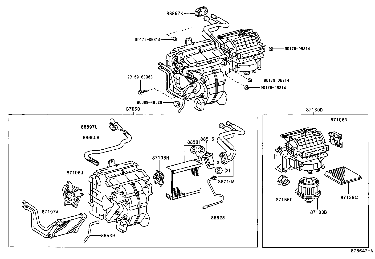 87103-YC050 MOTOR SUB-ASSY, BLOWER W/FAN product image