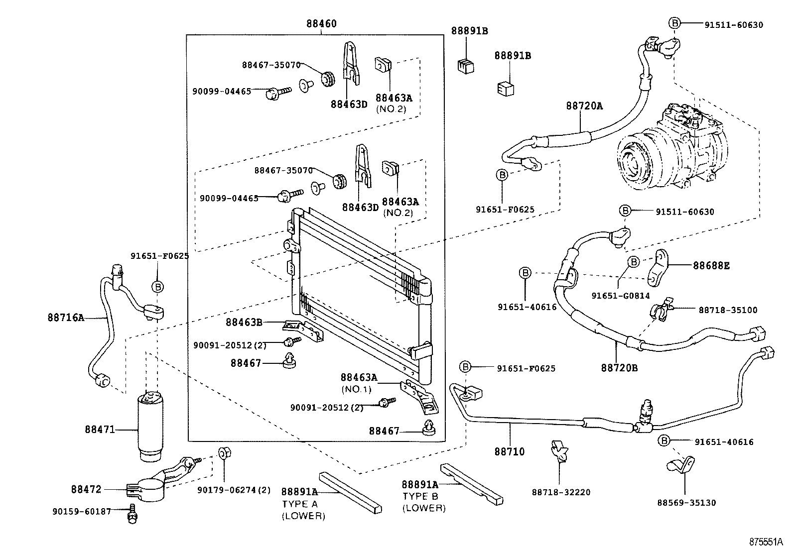 88467-04070 CUSHION, COOLER CONDENSER, NO.2 product image