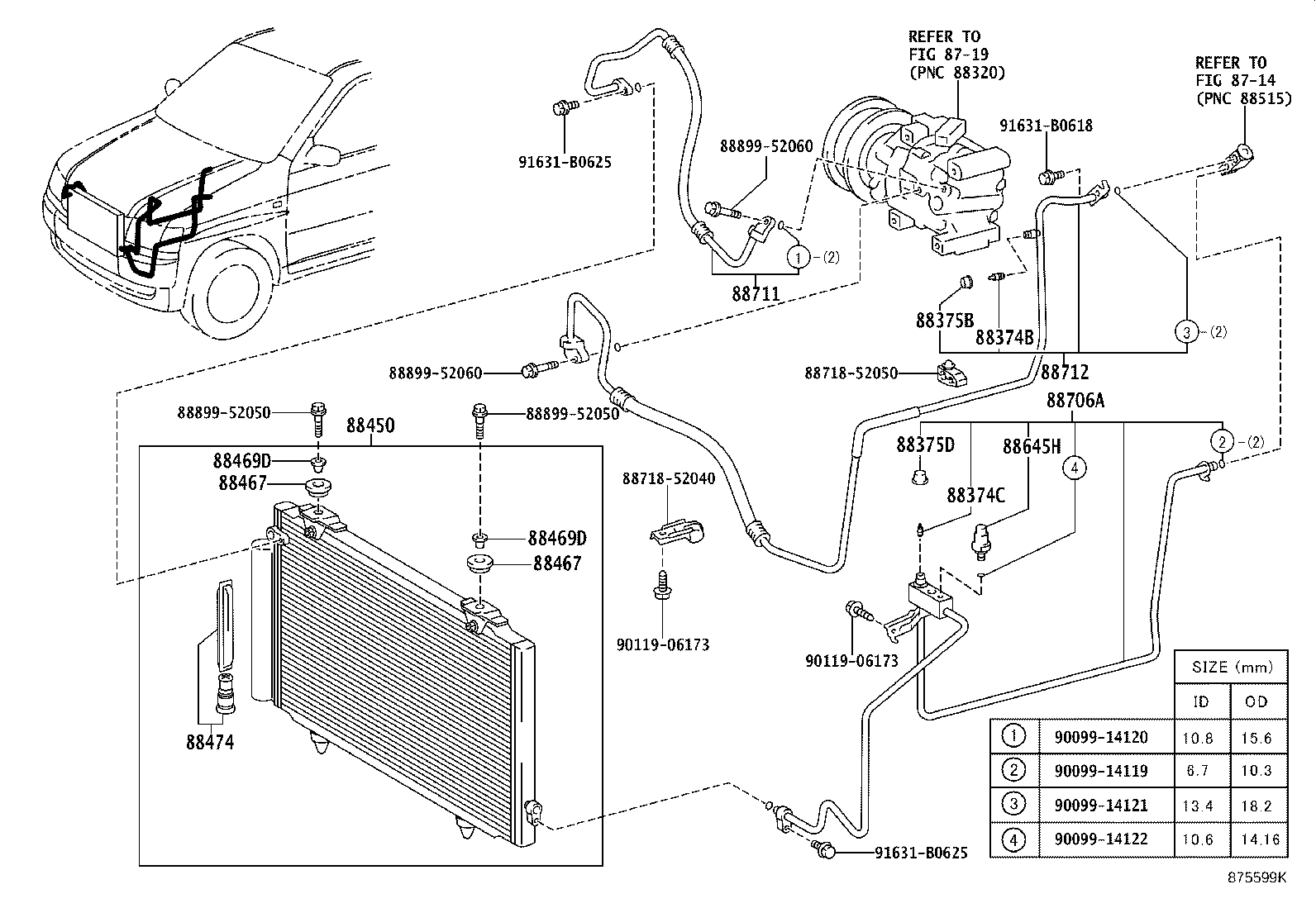 88461-52010 CONDENSER ASSY, COOLER product image