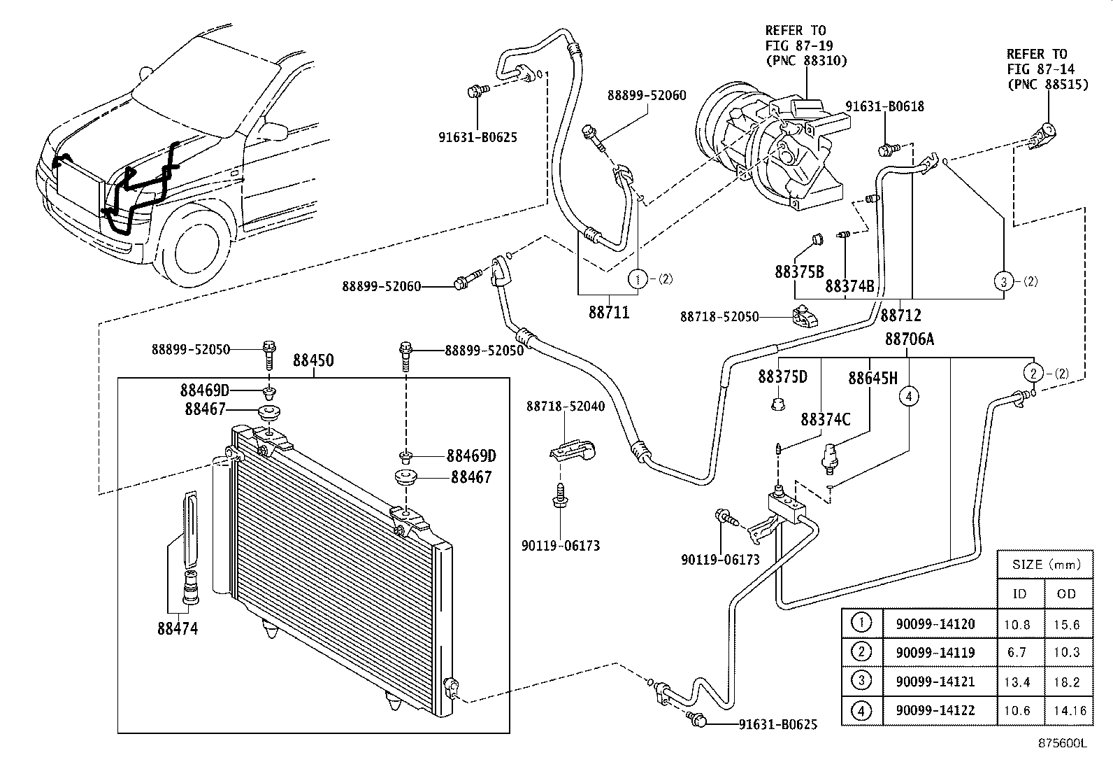 88461-52010 CONDENSER ASSY, COOLER product image
