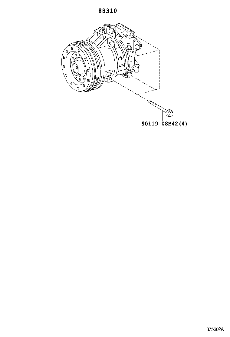 88320-52390 COMPRESSOR ASSY, COOLER product image