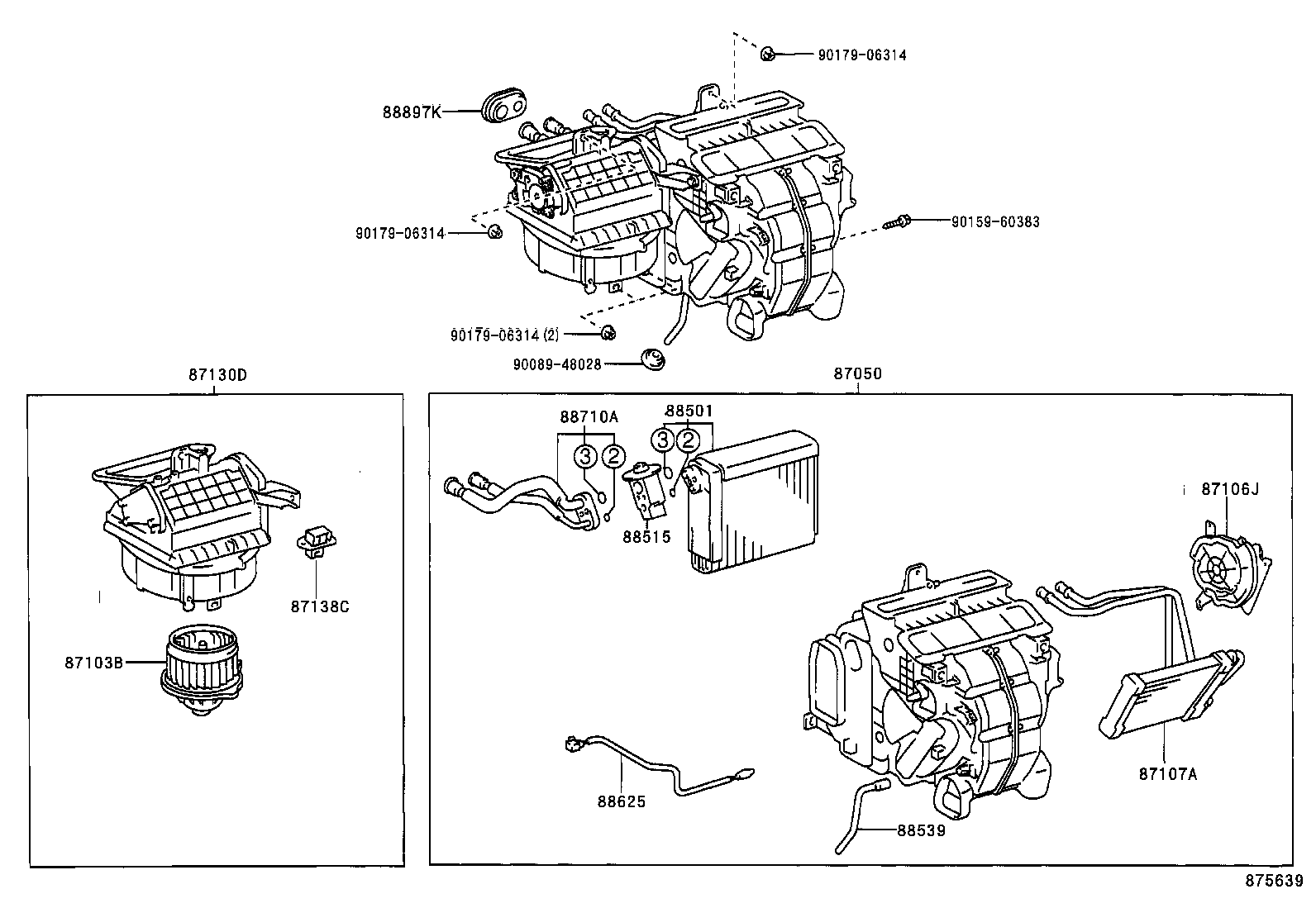 87103-YC050 MOTOR SUB-ASSY, BLOWER W/FAN product image