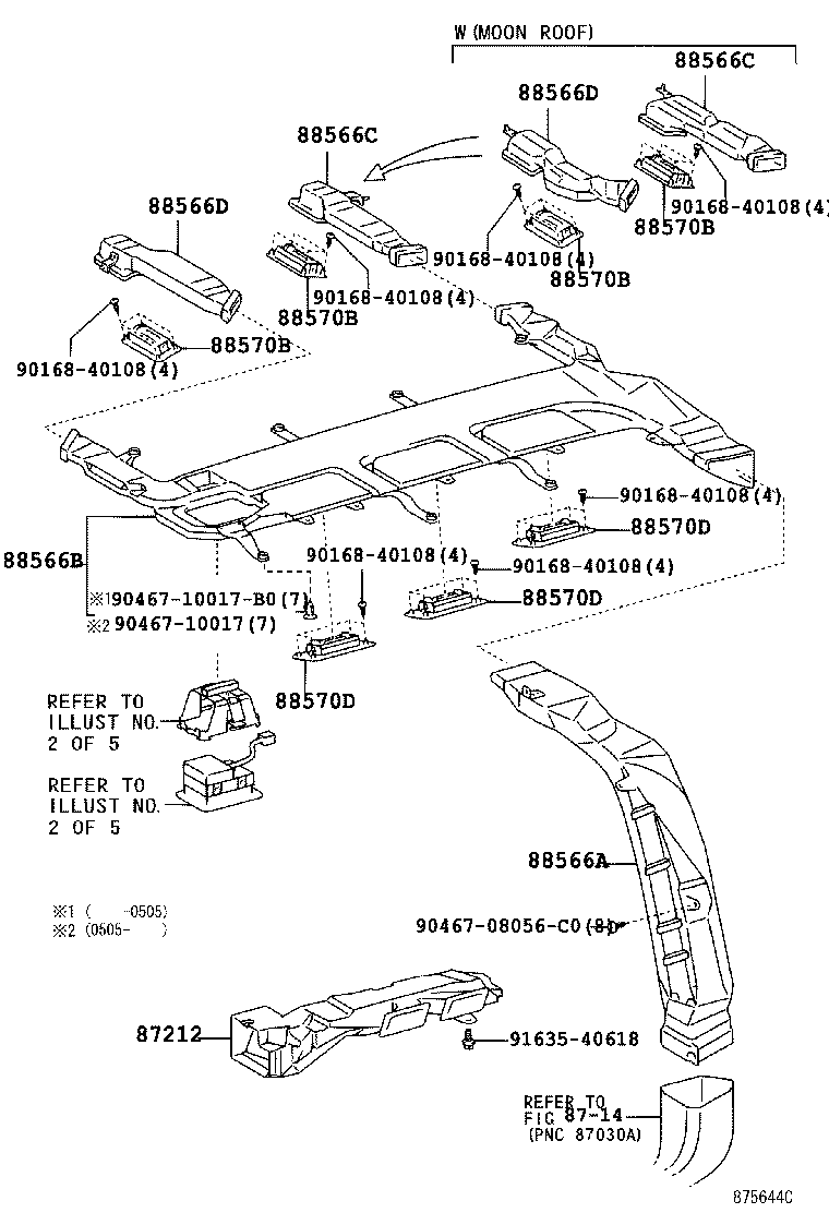 55846-0G010 DUCT, HEATER TO REGISTER, NO.4 product image
