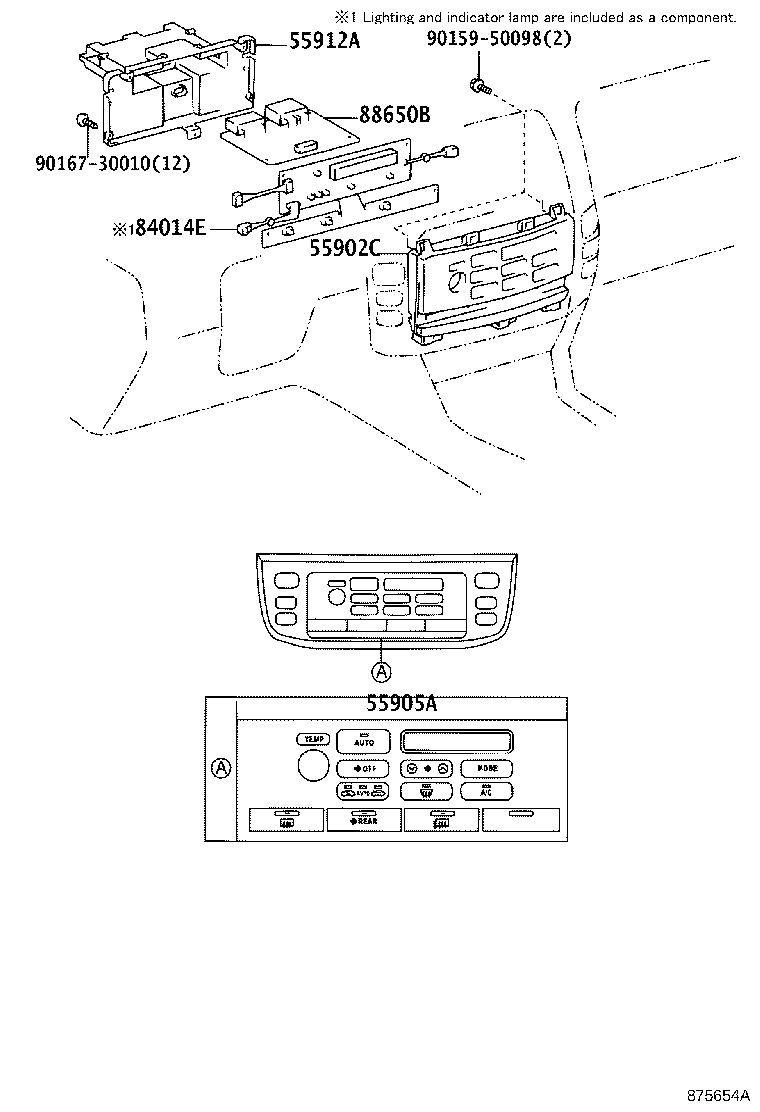 Toyota 55085-60120 DUCT, HEATER TO REGISTER, NO.2