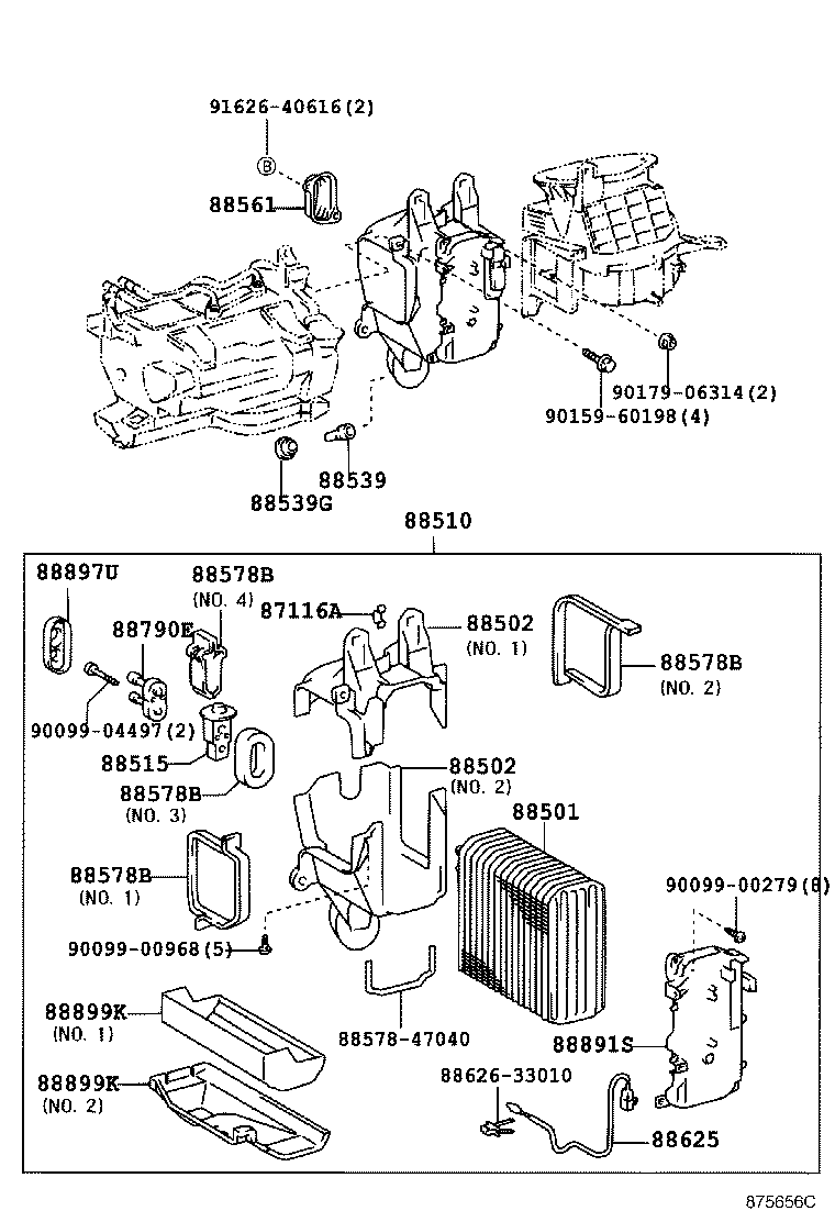 88520-60163-B1 BOX ASSY, COOLING product image