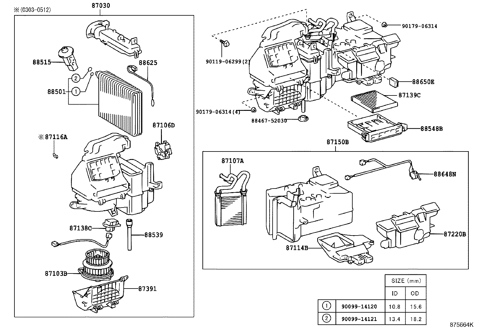 87030-52210 BLOWER ASSY, AIR CONDITIONER product image