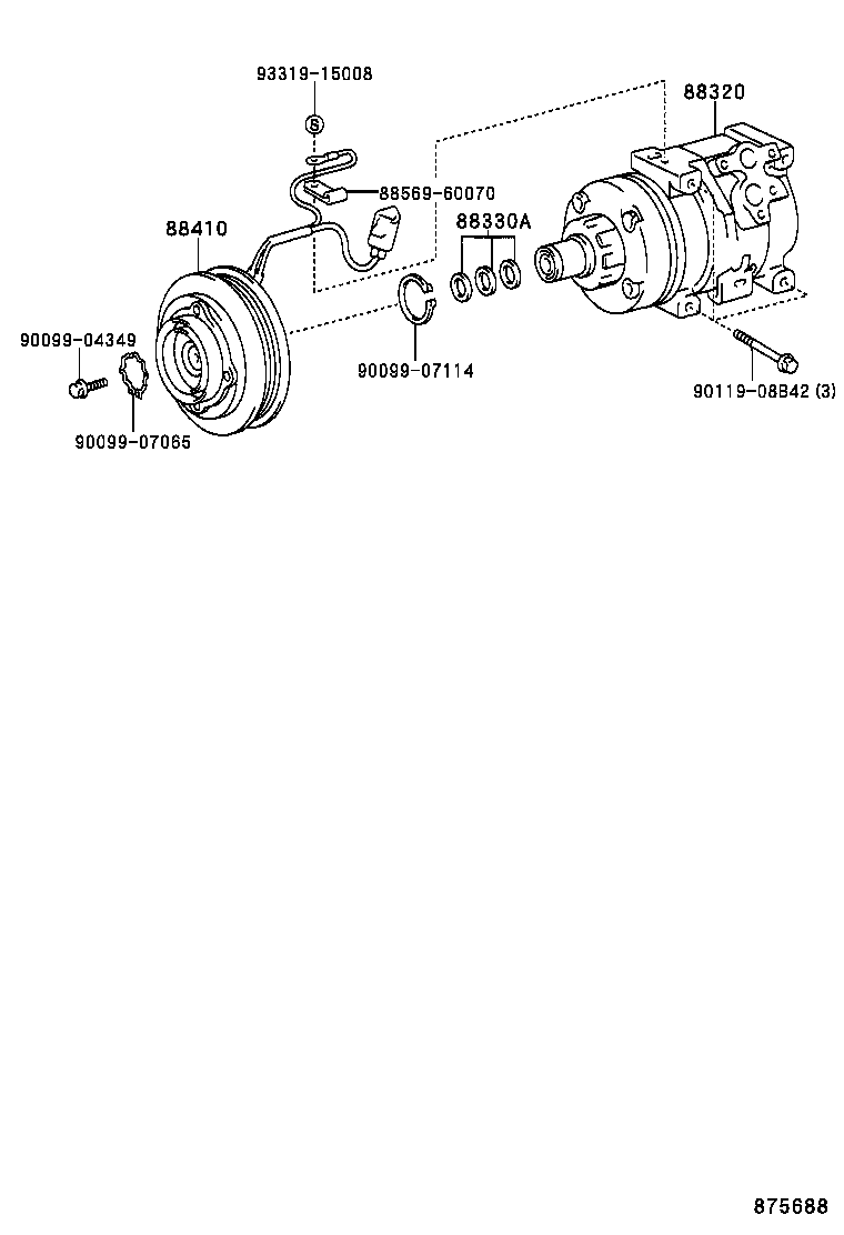 88336-32150 SENSOR, COMPRESSOR product image