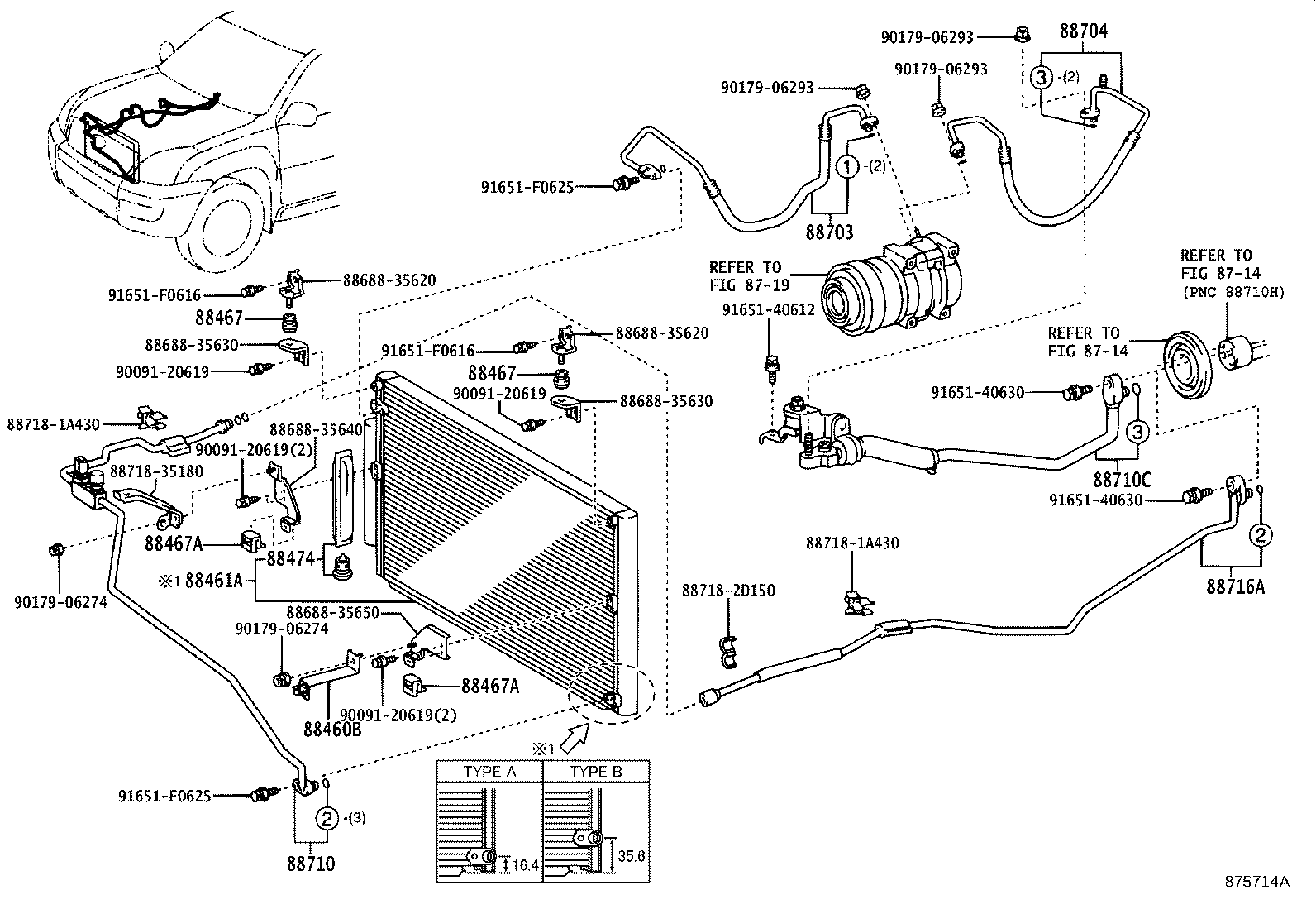 88460-60360 CORE, COOLER CONDENSER product image
