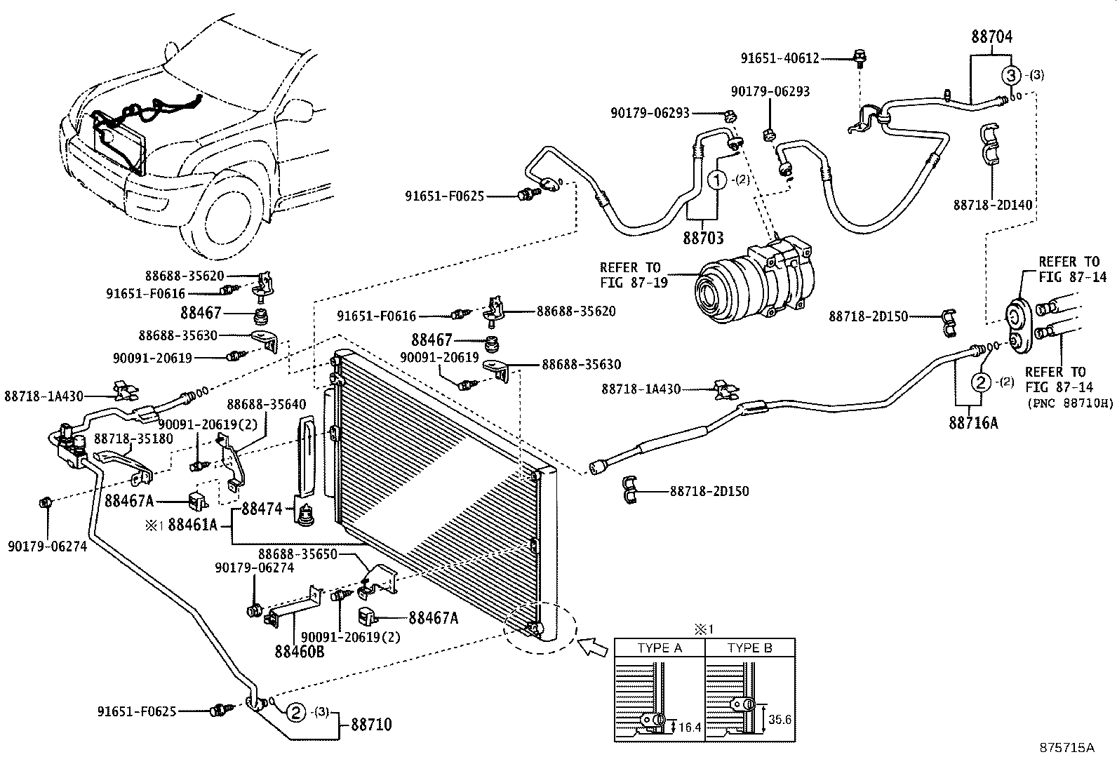 88460-60360 CORE, COOLER CONDENSER product image