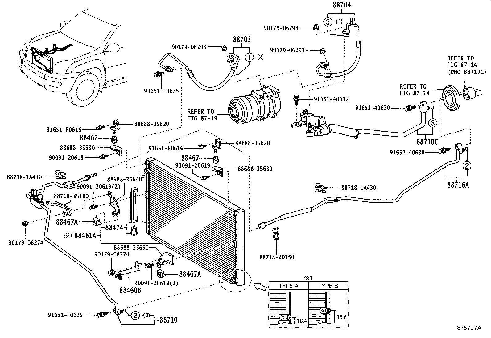 88460-60360 CORE, COOLER CONDENSER product image