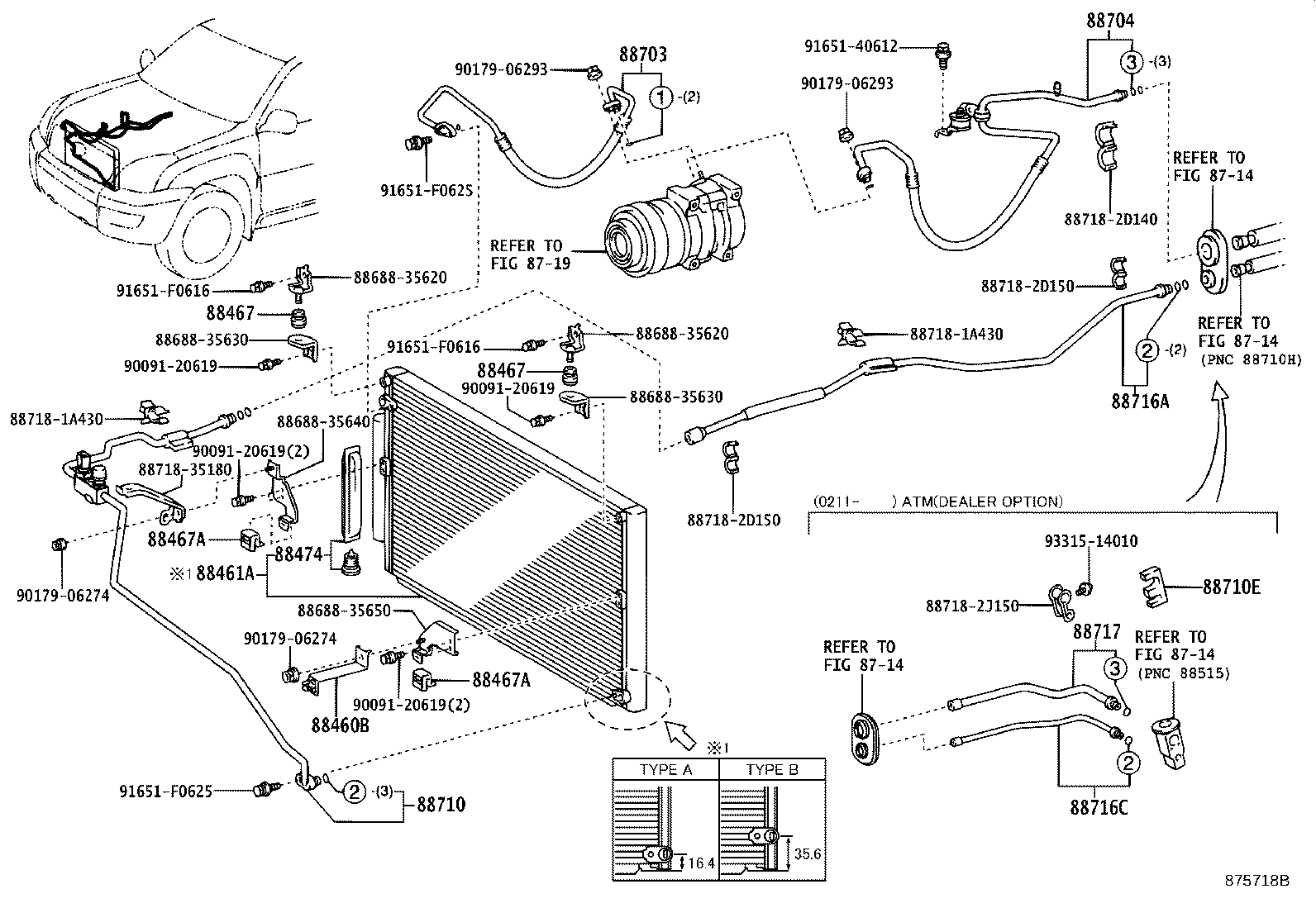 88460-60360 CORE, COOLER CONDENSER product image